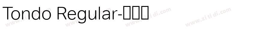 Tondo Regular字体转换